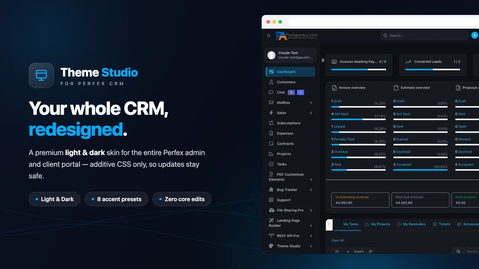 Theme Studio – Perfex CRM Modul